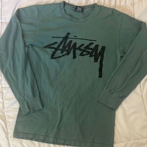 Stussy Teal Long Sleeve Shirt
